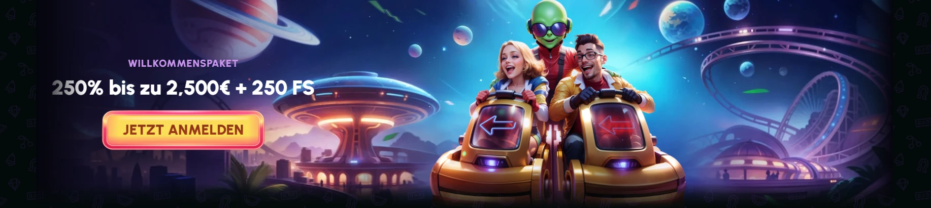 Startbanner von NovaJackpot Casino Schweiz