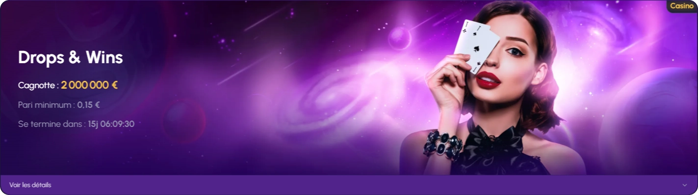 Tournoi Drops & Wins NovaJackpot